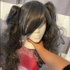 Grey/gray wig with ponytails Ceil cosplay